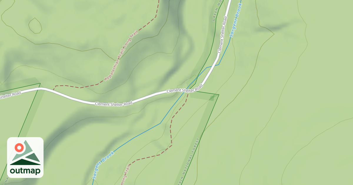 Map of Appalachian National Scenic Trail