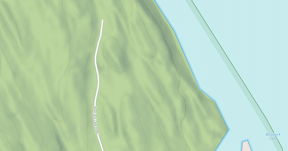 Map preview of BOOTJACK LAKE ACCESS