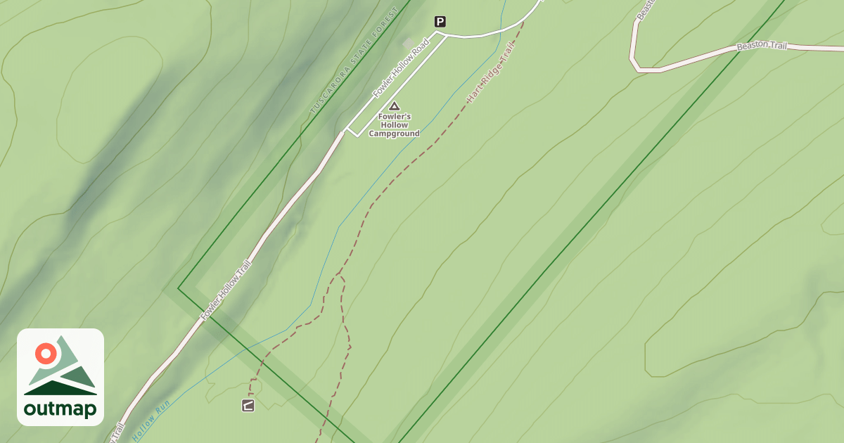 Map of Fowlers Hollow Trails