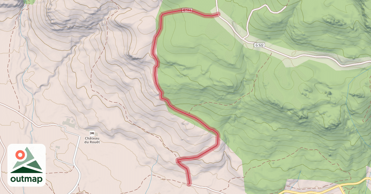 Map of Les Enferts