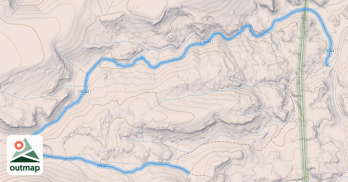Map of Deadman Loop Trail