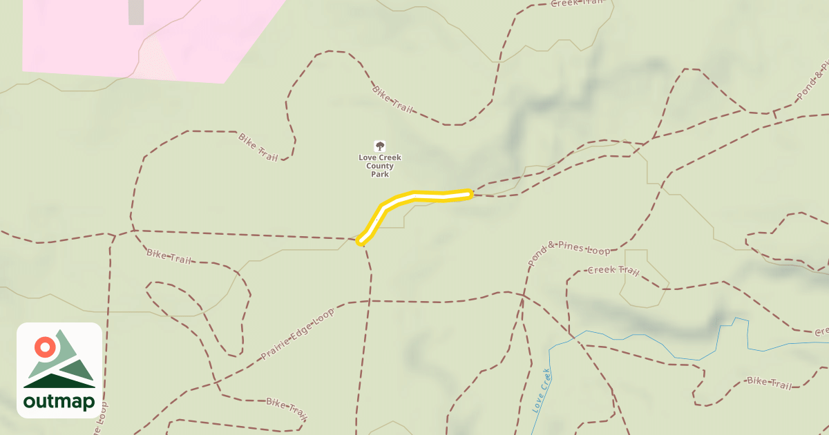 Map of Pond & Pines Loop