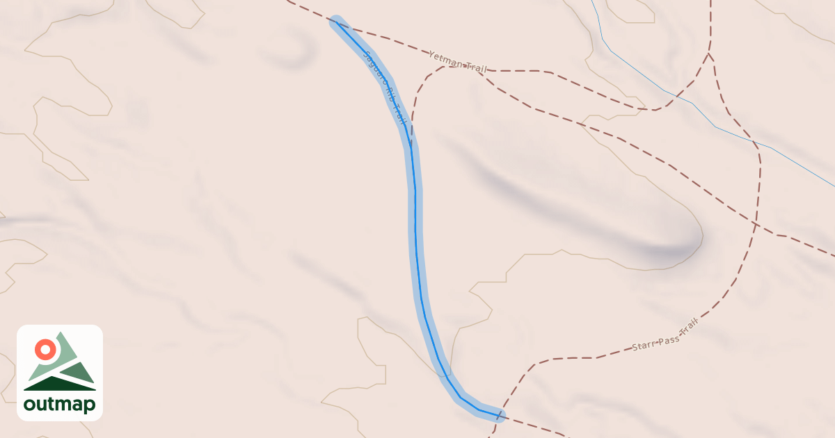 Map of Saguaro Rib Trail