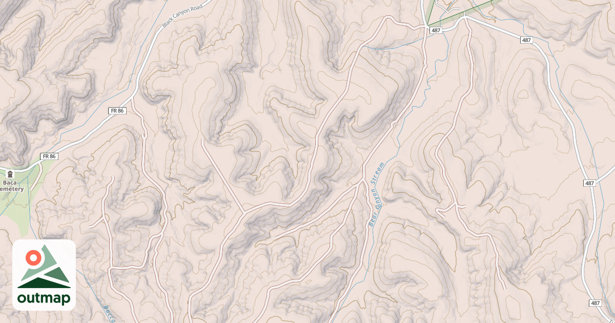 Map of USFS National Forest System Roads {99CEEBAF-BFE4-4451-A158-EF8DC2AAFF44}