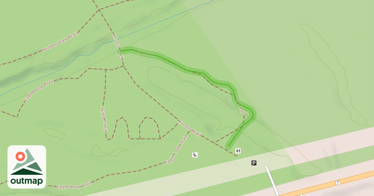 Map of Big Foot Trail