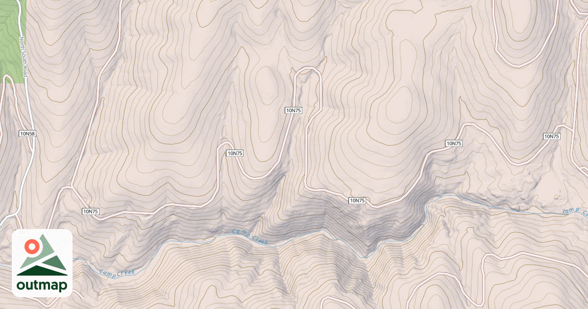 Map of BRANDON CANYON
