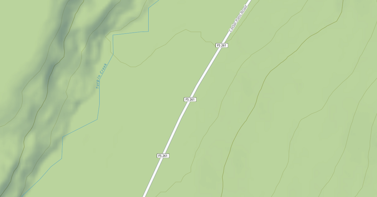 Map preview of CEDAR SPUR 1S