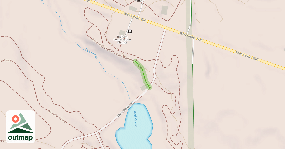 Map of Artesian Well Pump Challenge Line