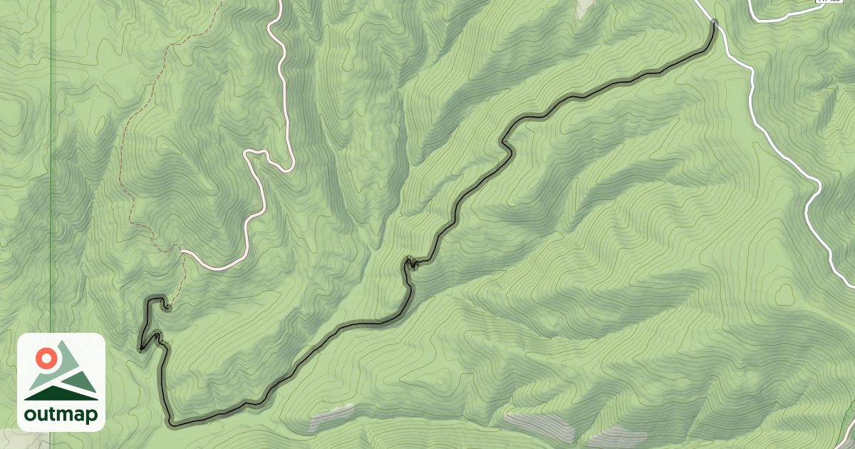 Map of Trail 257 South