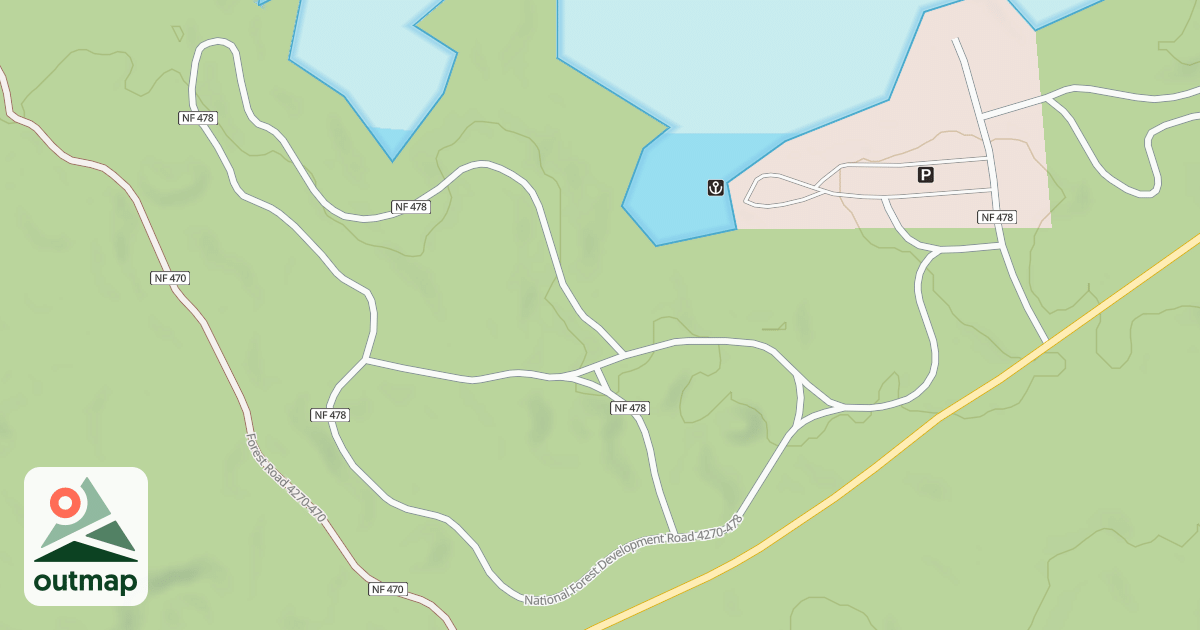 Map of CRANE PRAIRIE C.G