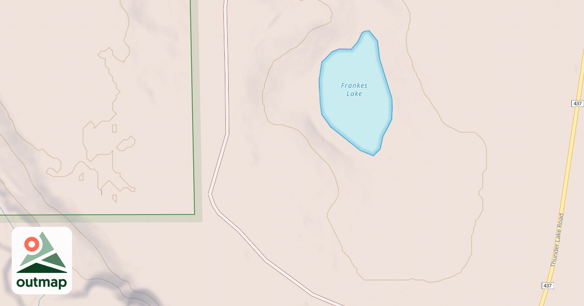 Map of FRANKES SPUR A