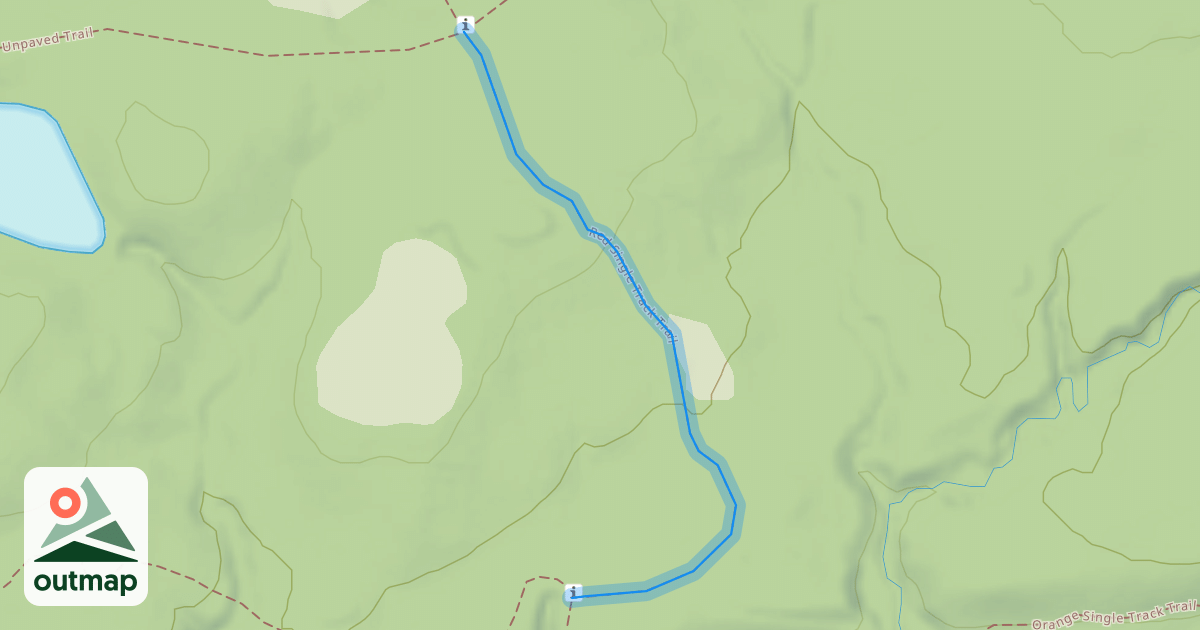 Map of Red Single Track Trail