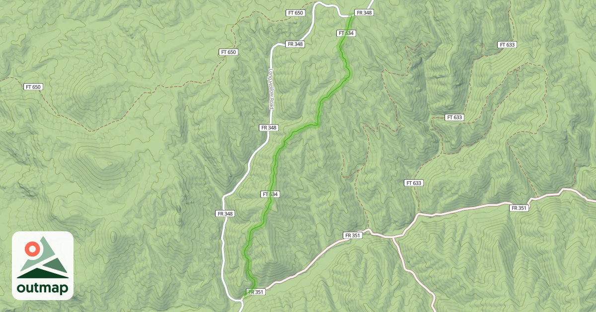 Map of Fern 1 Trail 634