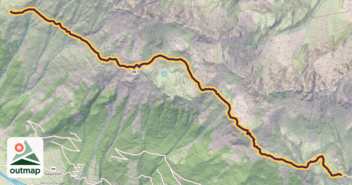 Map of Alta Via di Ridanna