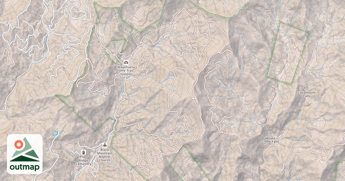 Map of WAYEHUTTA LOOP
