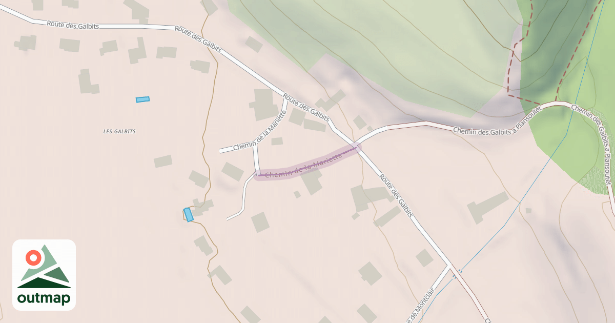 Map of Chemin de la Mariette
