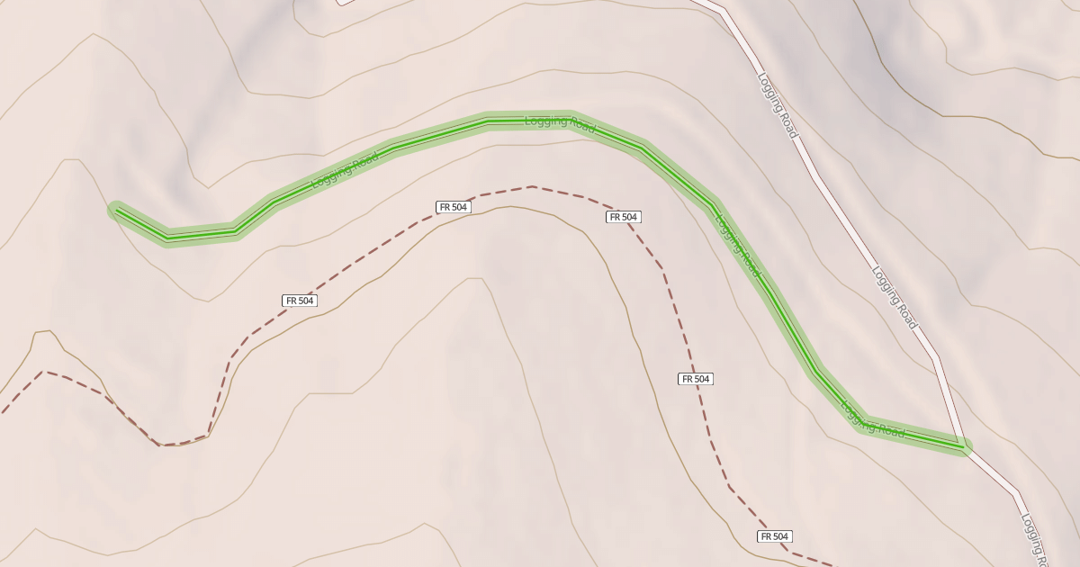 Map preview of Logging Road