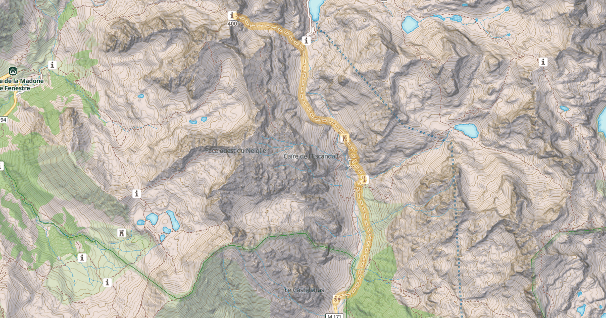 Map preview of Pas du Mont Colomb — Pont du Countet