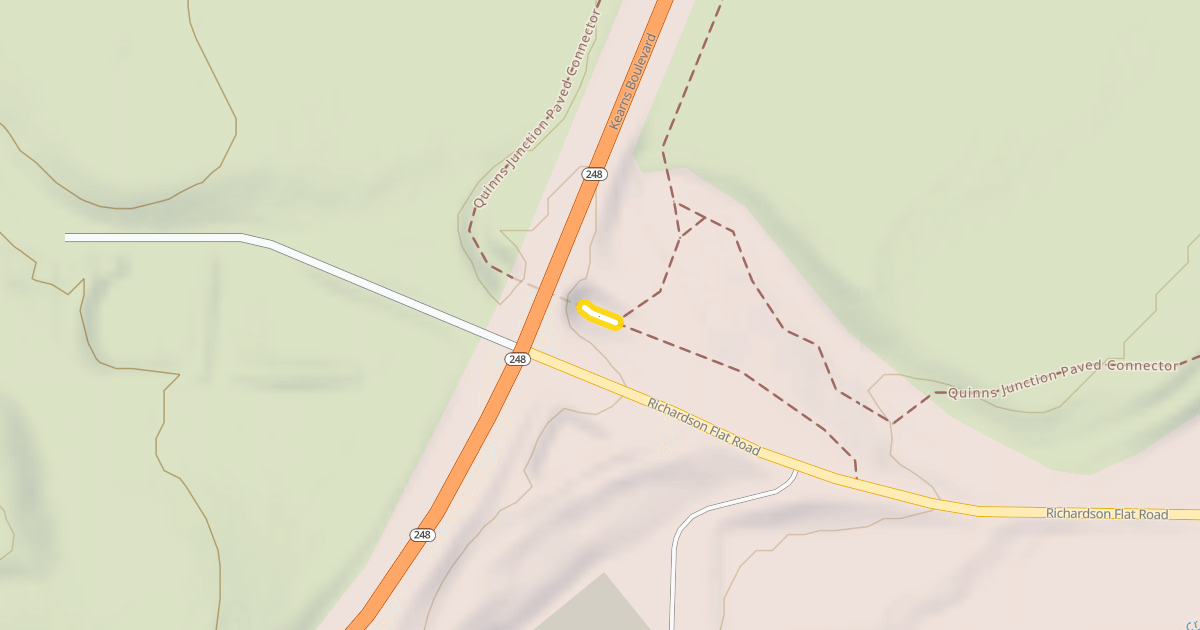 Map preview of Quinns Junction Paved Connector