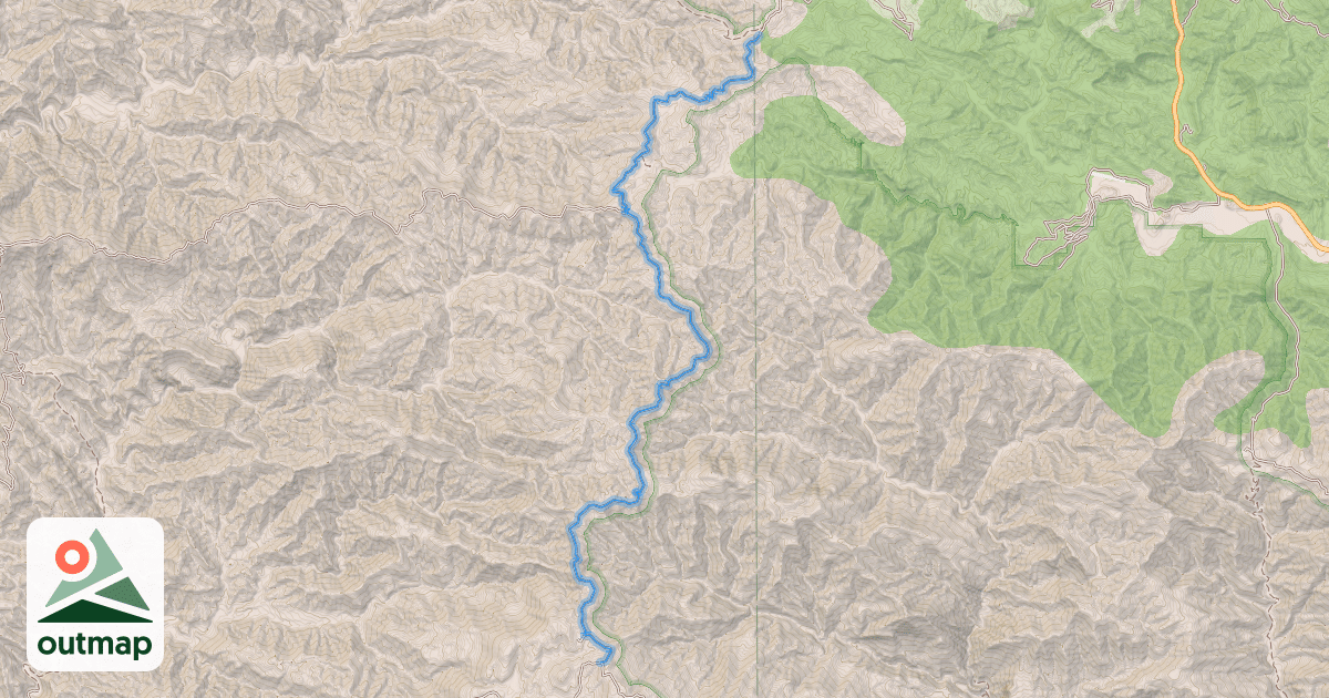 Map of Potrero Seco Road