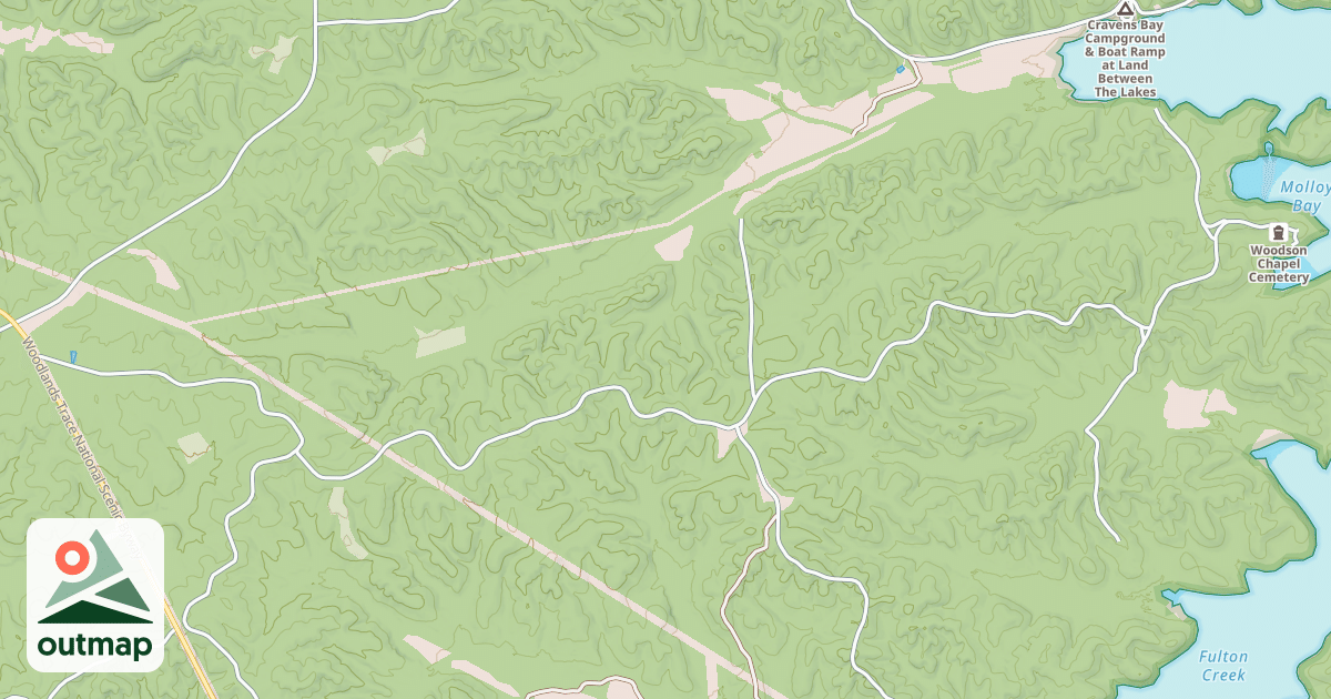Map of WOODSON CHAPEL ROAD