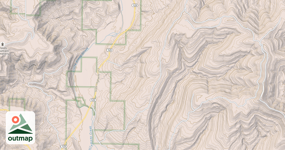 Map of DRIPPING SPRINGS