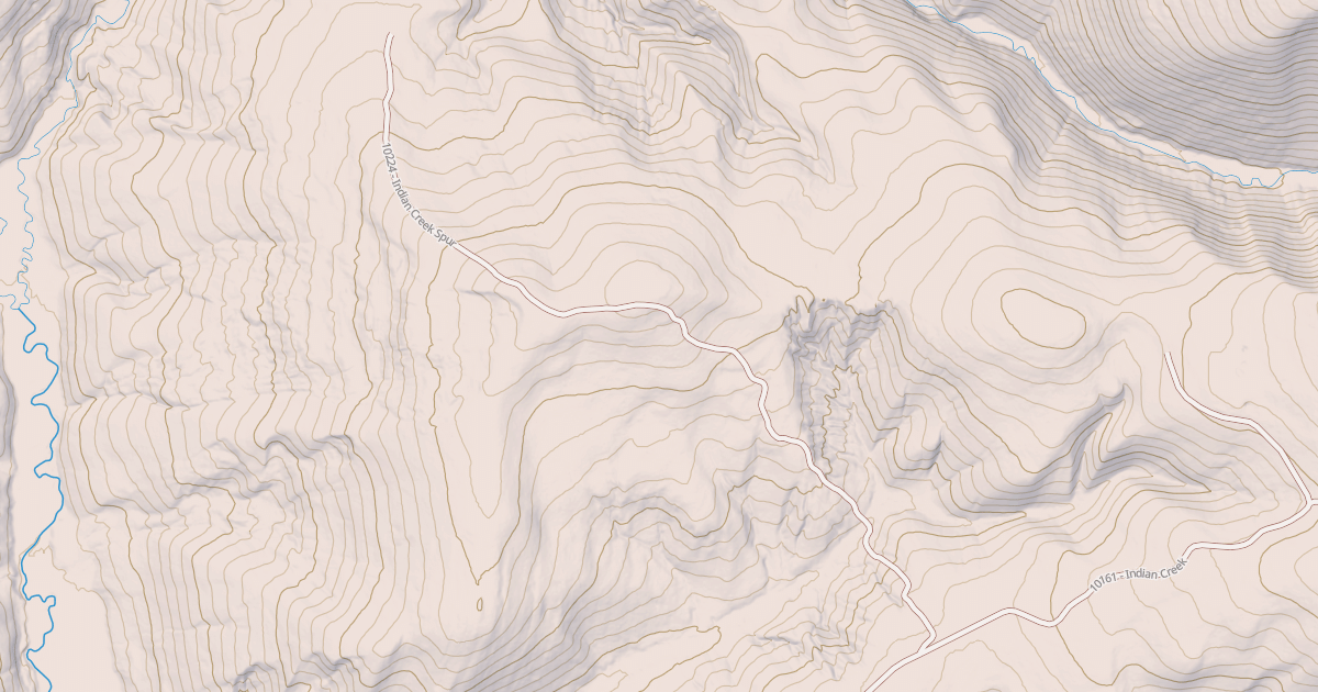 Map preview of INDIAN CREEK SPUR