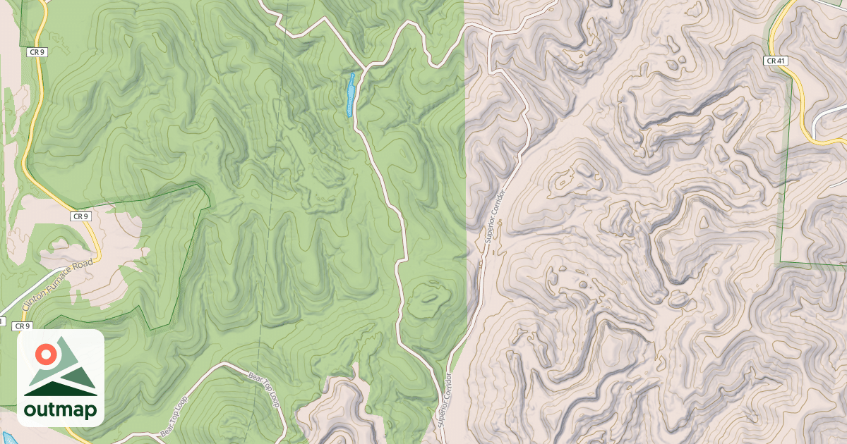 Map of BEAR CLAW TRAIL