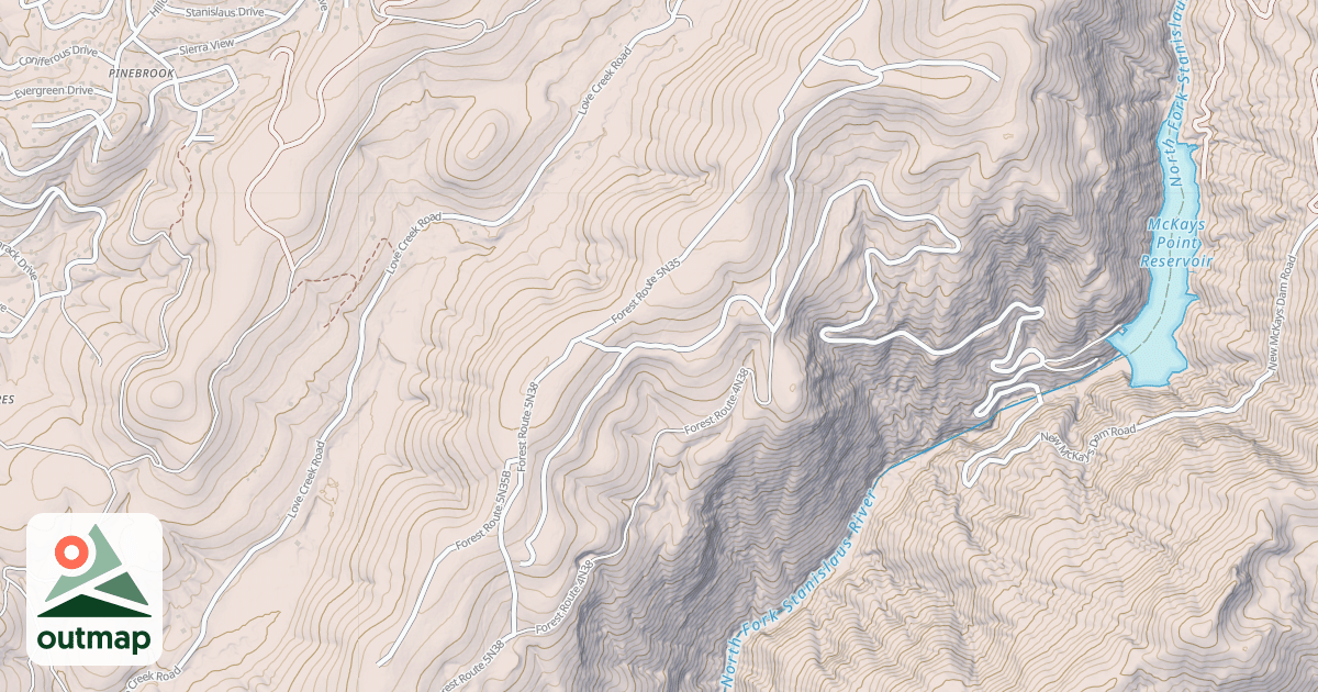 Map of USFS Motor Vehicle Use Map Roads {FF03C74A-DCF7-4BE3-A5ED-B75840378752}