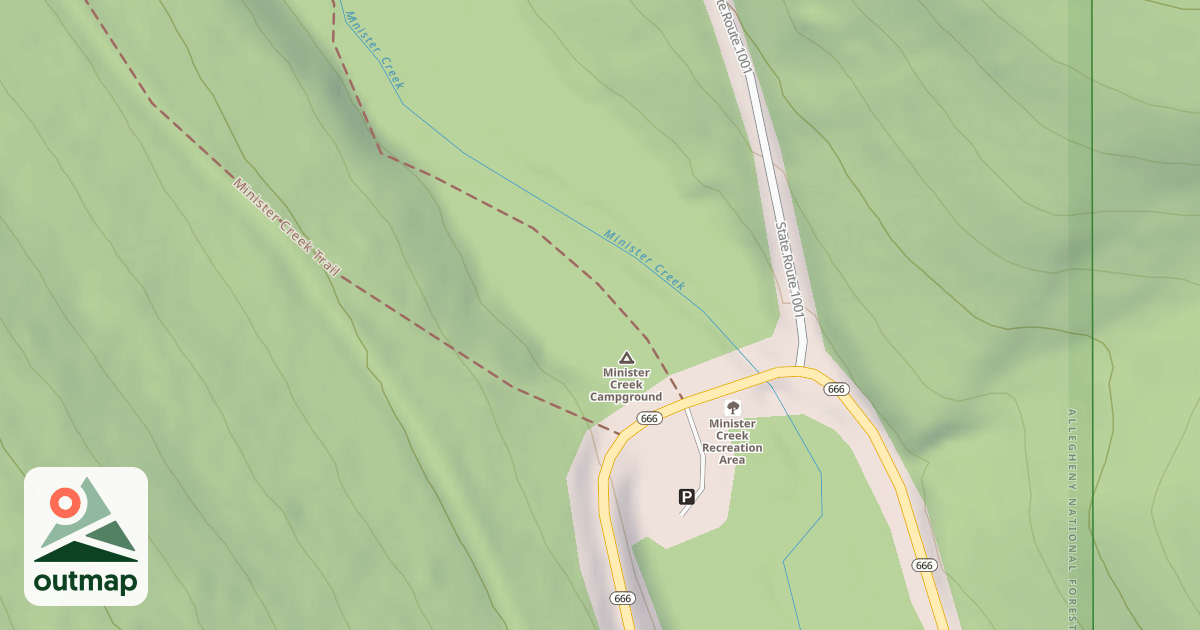 Map of MINISTER REC AREA