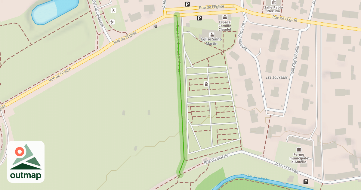 Map of Sentier des Canadiens