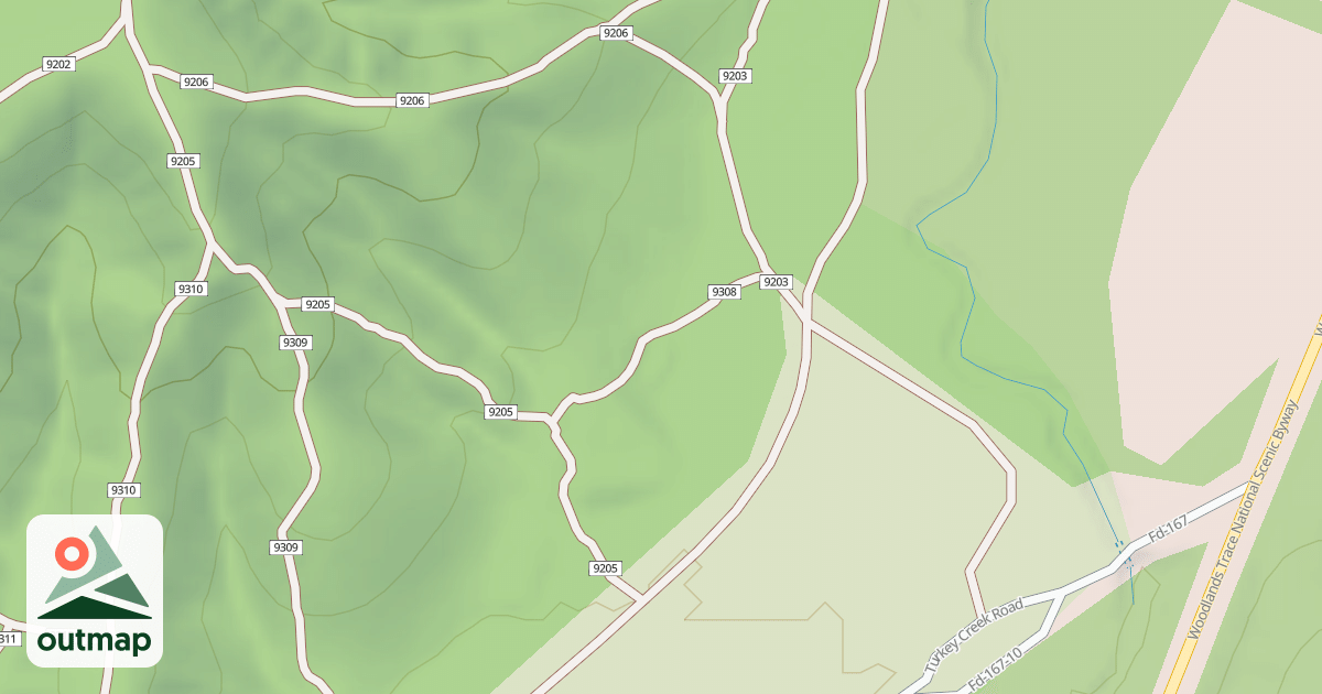 Map of USFS Motor Vehicle Use Map Trails 19999
