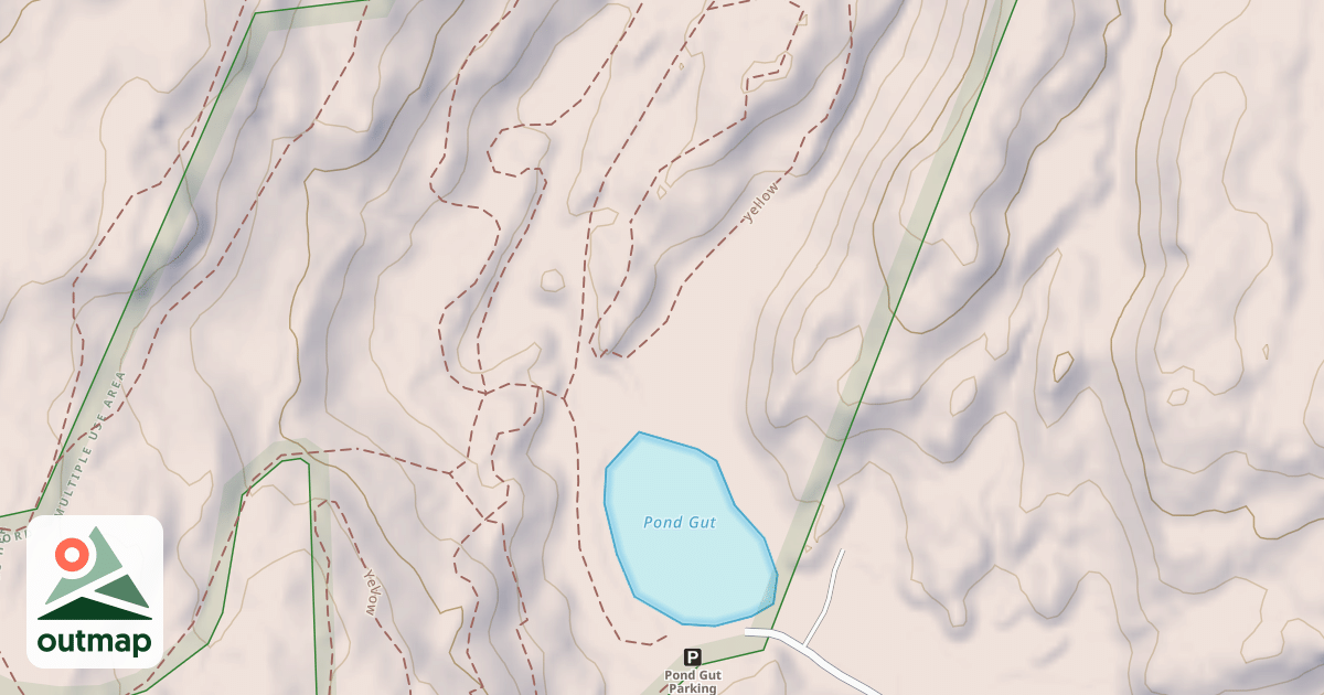 Map of Pond Gut Road