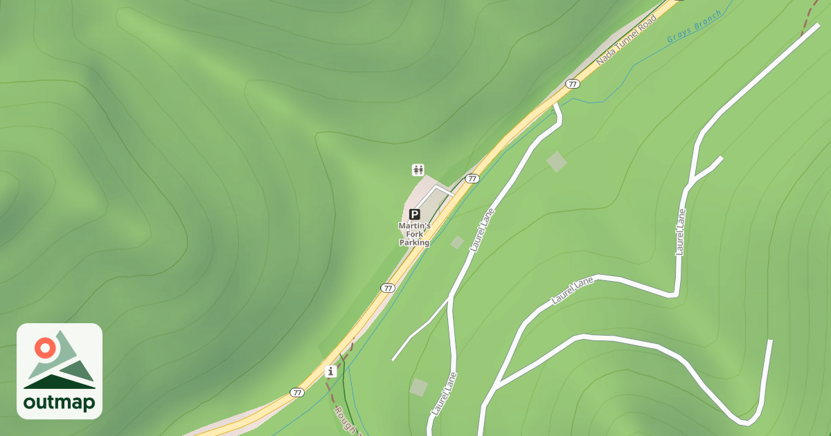 Map of MARTINS FORK PARKING