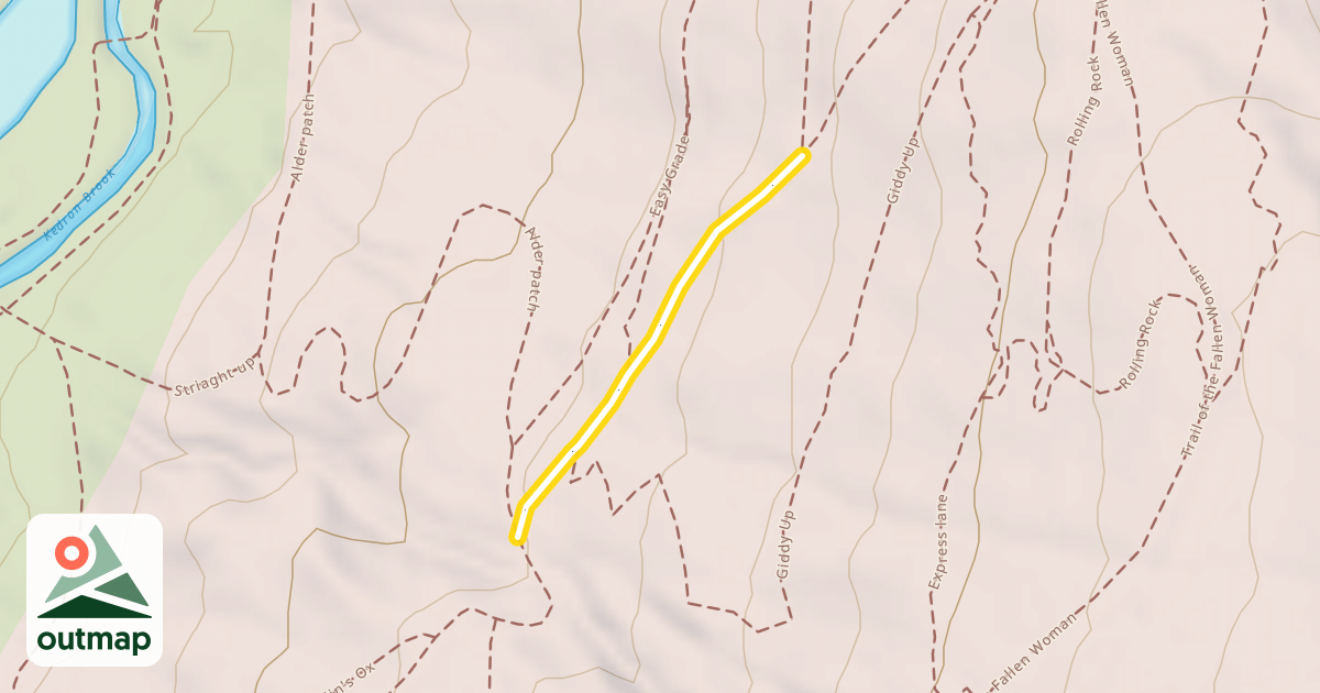 Map of Trail of the Fallen Woman