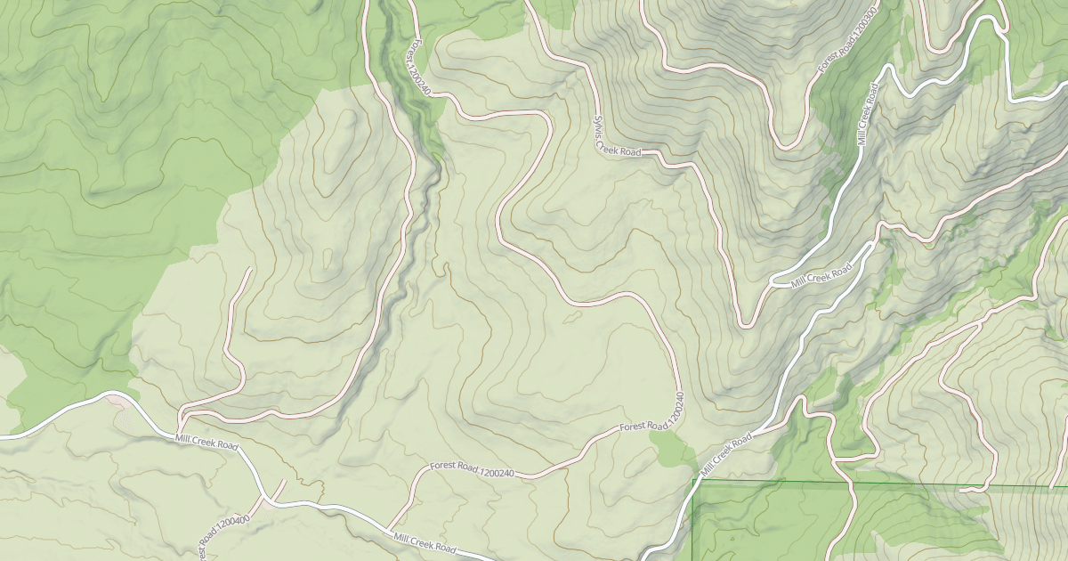 Map preview of USFS Motor Vehicle Use Map Roads {A05BD614-DDE6-4A9A-A421-DB8DF8C71287}