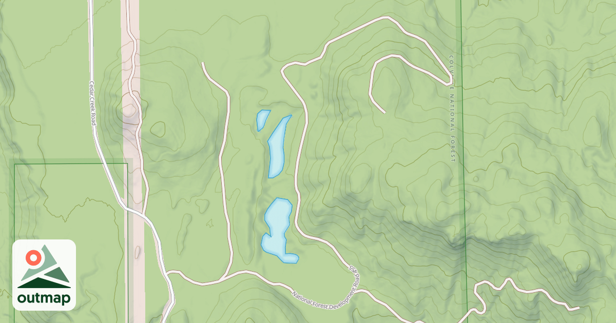 Map of USFS Motor Vehicle Use Map Roads {70387F6D-9955-4946-A9EF-80A78C7A40DB}