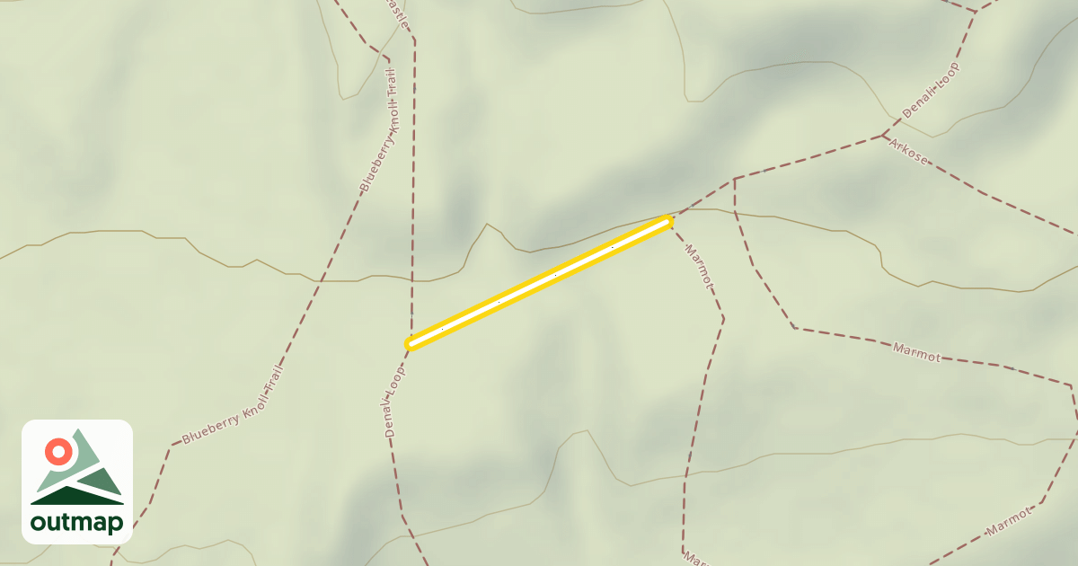 Map of Denali Loop