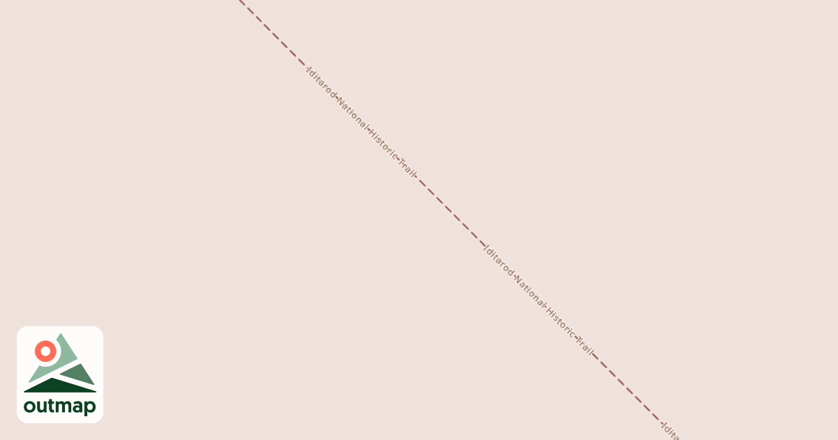 Map of Willow to Nome Winter Trail
