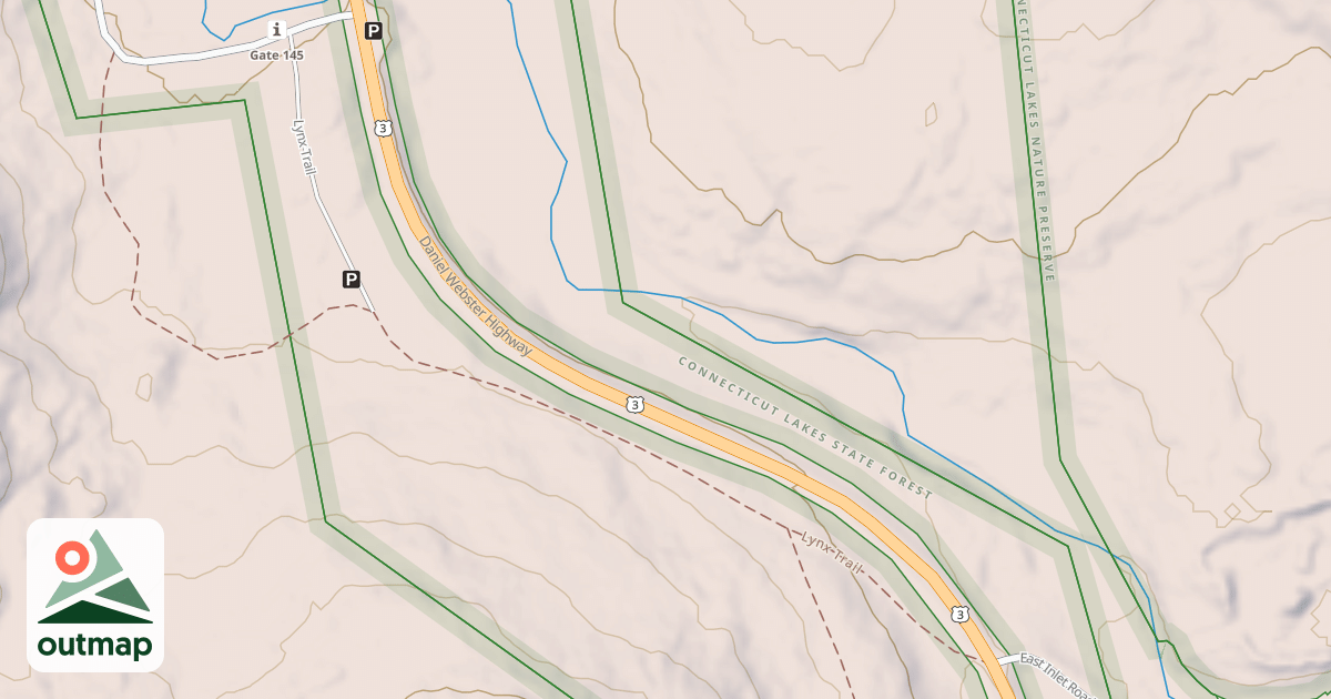 Map of Moose Brook Trail