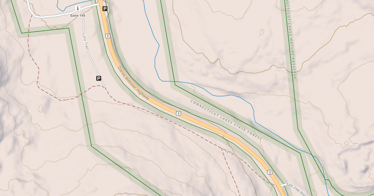 Map preview of Moose Brook Trail