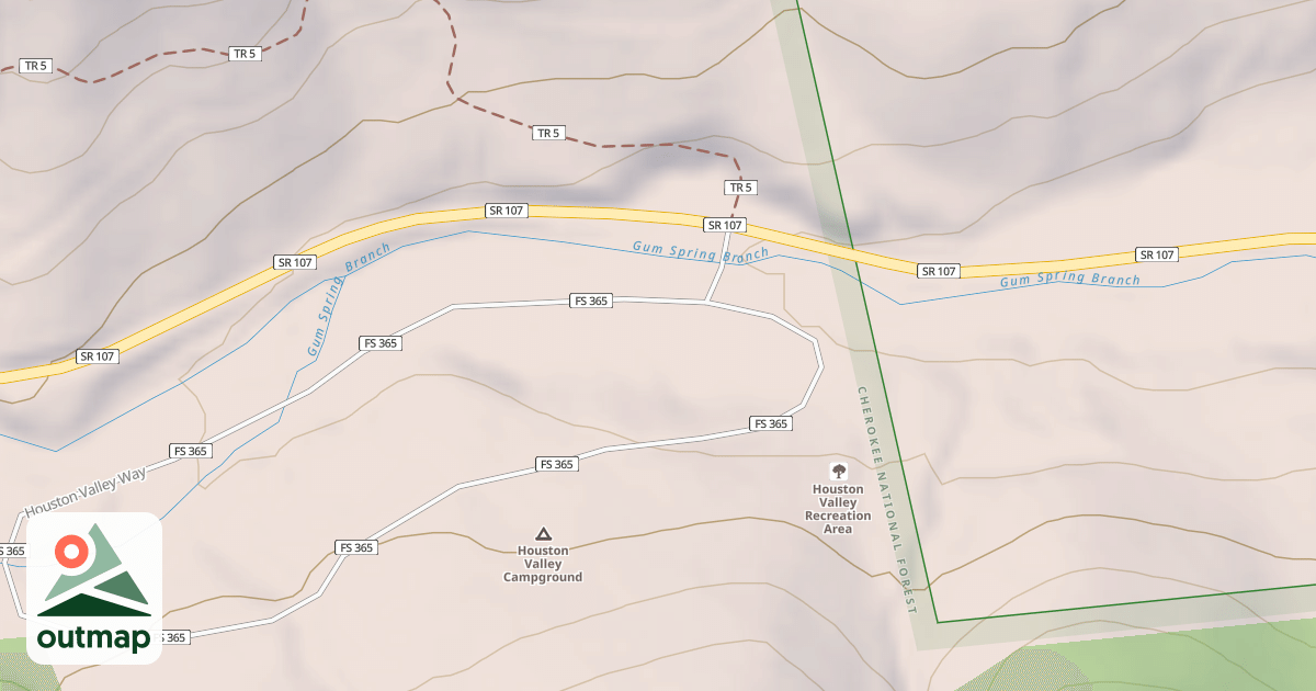 Map of HOUSTON VALLEY PARKING