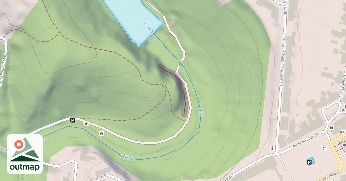 Map of Le Rocher du Château
