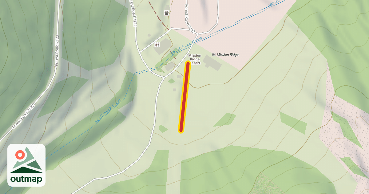 Map of Pika Peak Rope Tow