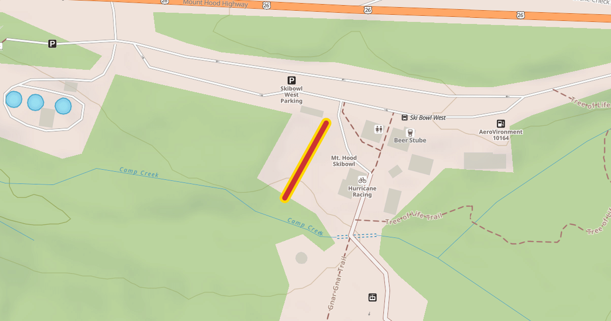 Map preview of Parking Lot Rope Tow