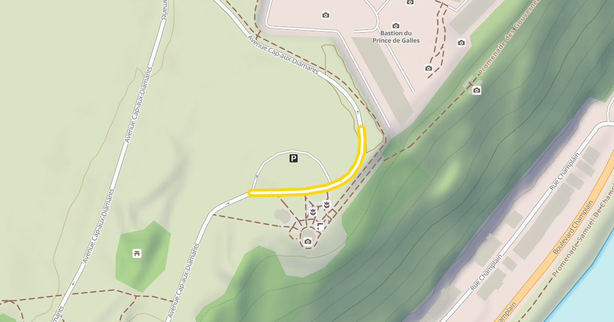 Map preview of Avenue Cap-aux-Diamants