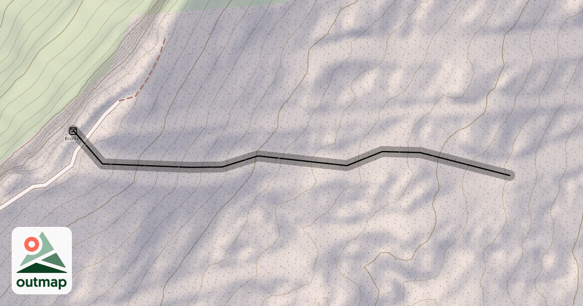 Map of Le Mur des Biolles