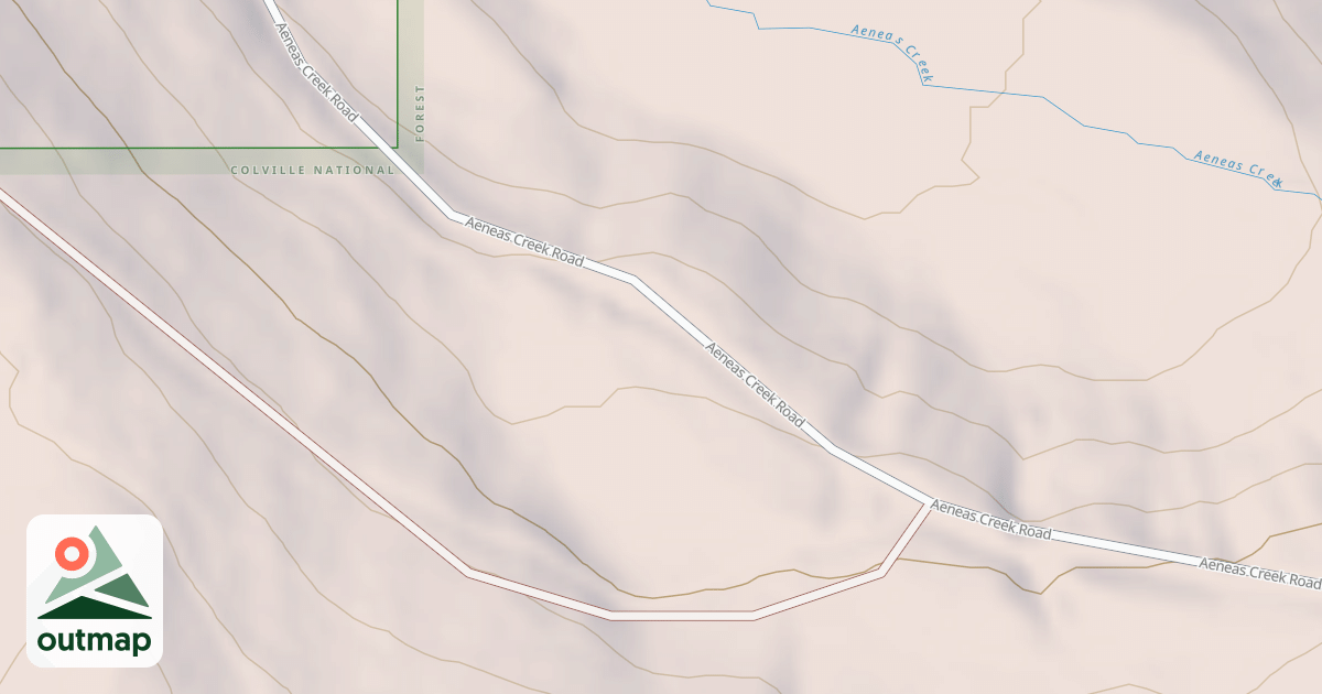 Map of TONASKET MTN/ AENEAS CREEK