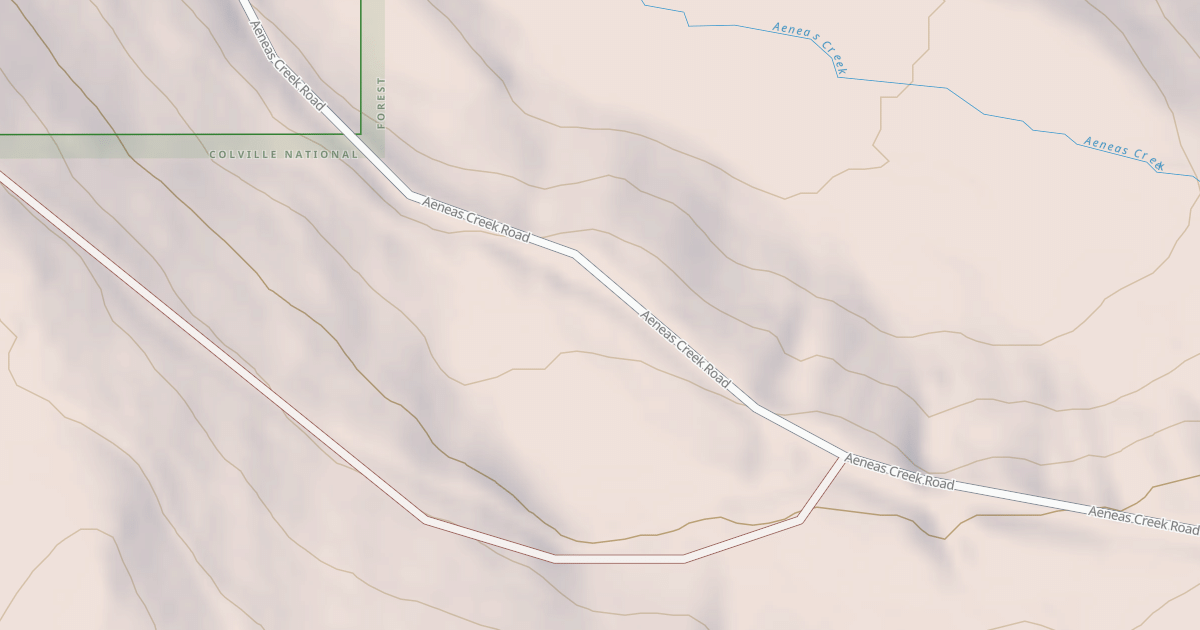 Map preview of TONASKET MTN/ AENEAS CREEK
