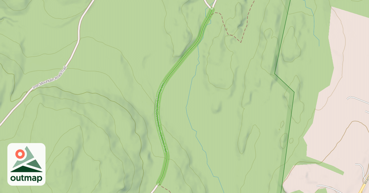 Map of Old Wawayanda Road/William Hoeferlin Trail